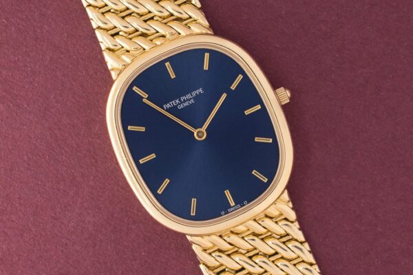 patek-philippe-ellipse-3738J-yellow-gold-18k-box-papers-full-set-blue-dial-gold-bracelet9035