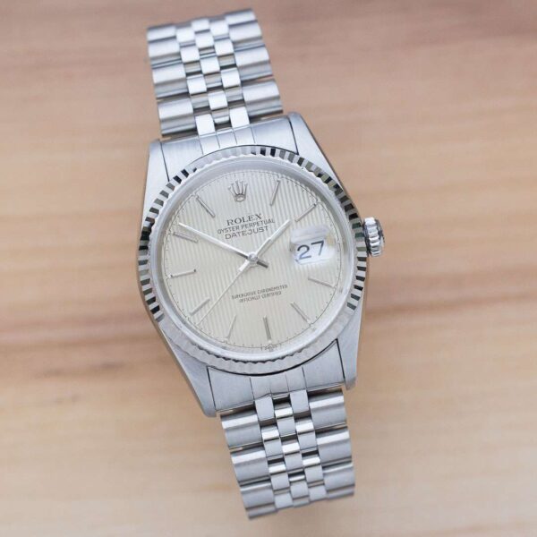 Rolex Datejust 16234 Cream Tapestry
